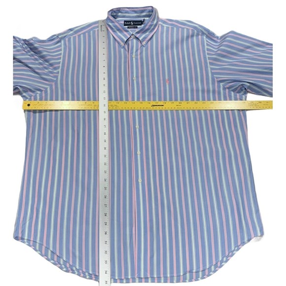 Ralph Lauren Classic Fit Mens Long Sleeve Shirt Multicolor Shirt Size 17.5 34/35 - Picture 8 of 8
